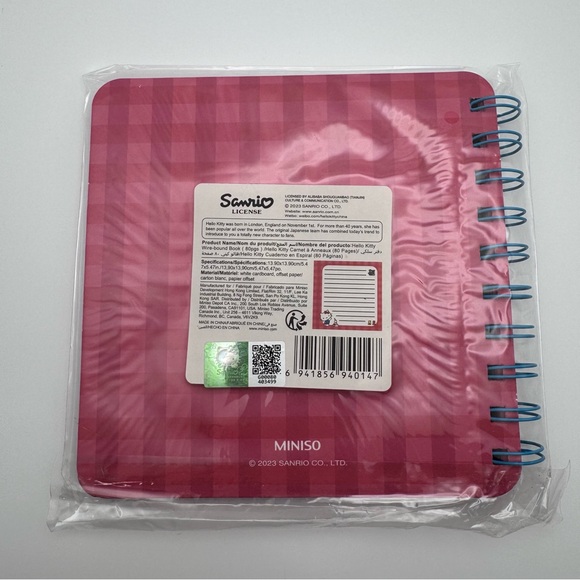 Hello Kitty Miniso x Sanrio Notebook + A6 Journal Set 2pc NWT Kawaii - Picture 5 of 10